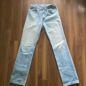 Vintage Levis Orange Tab 519 High Waisted Rise Cotton Jeans 90s Straight Long 30